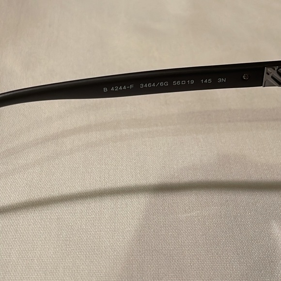 BURBERRY 4244-F3464/6G 56 19 145 Men’s Square black plastic frames, mirror lens - Picture 5 of 8